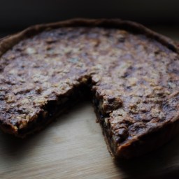 Black Walnut–Dark Chocolate Tart