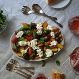 Nectarine Caprese Salad