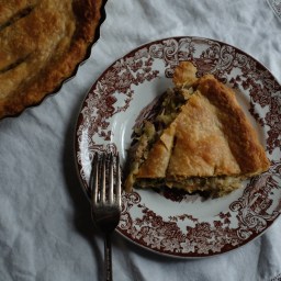 Onion, Leek, & Scallion Chicken Pie