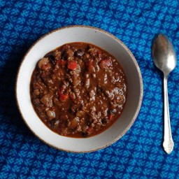 Smoky Beef & Black Bean Chili