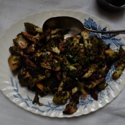Charred Romanesco with Chile, Lemon, & Mint
