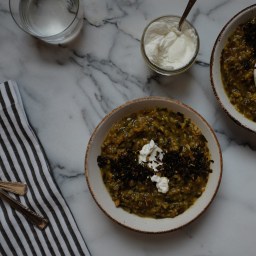 Beggar’s Soup (Persian Rice, Lentil, & Herb Soup)