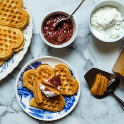 Norwegian Heart Waffles (gluten free)