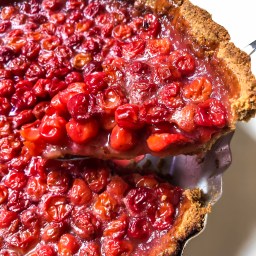 Sour Cherry Pie with an Almond Crust (Gluten Free)