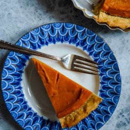 Kabocha Persimmon Pie